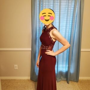 Floor length evening gown